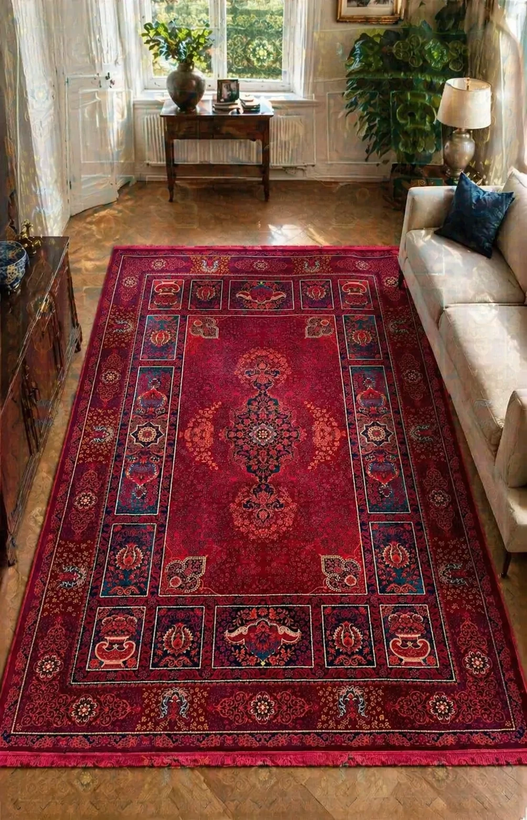 فرش ۷۰۰ شانه آکریلیک نقشه درخت سلطنتی لاکی