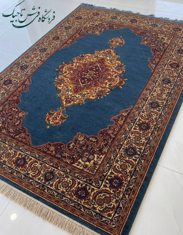 فرش ۷۰۰ شانه آکریلیک تراکم ۲۵۵۰ نقشه خاتون
