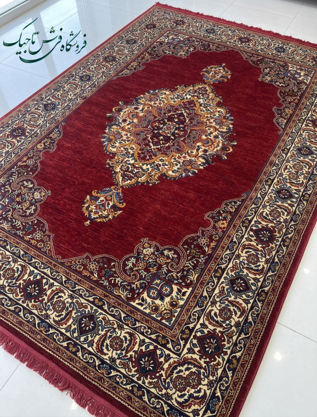 فرش ۷۰۰ شانه آکریلیک تراکم ۲۵۵۰ نقشه خاتون