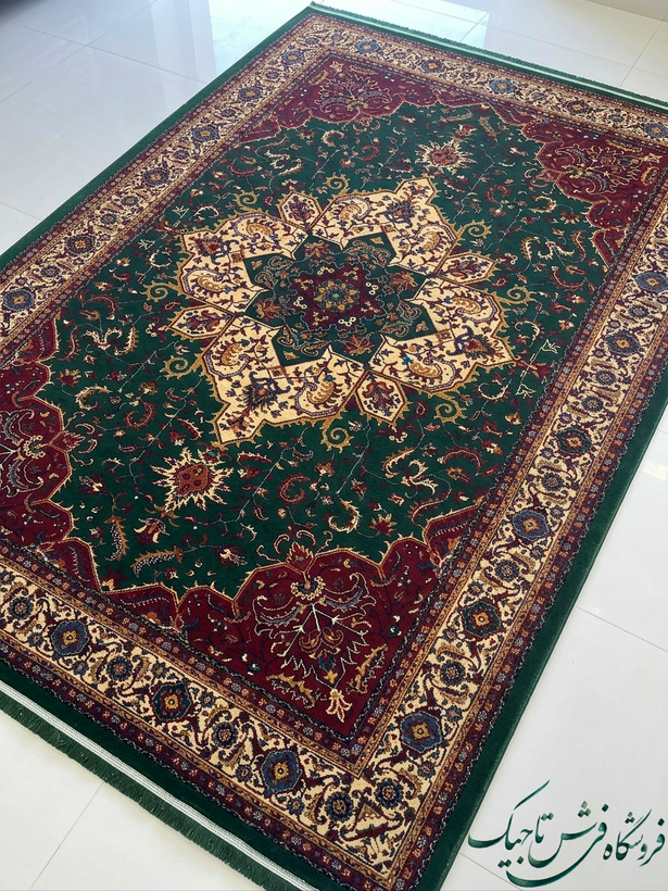 فرش ۷۰۰ شانه آکریلیک تراکم ۲۵۵۰ نقشه هرویس