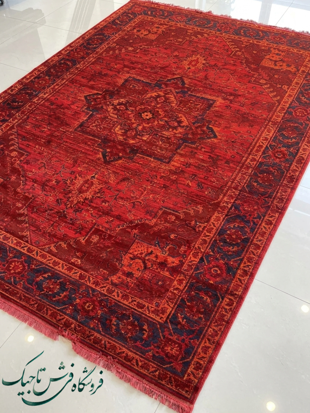 فرش ۷۰۰ شانه آکریلیک تراکم ۲۵۵۰ نقشه سروین لاکی