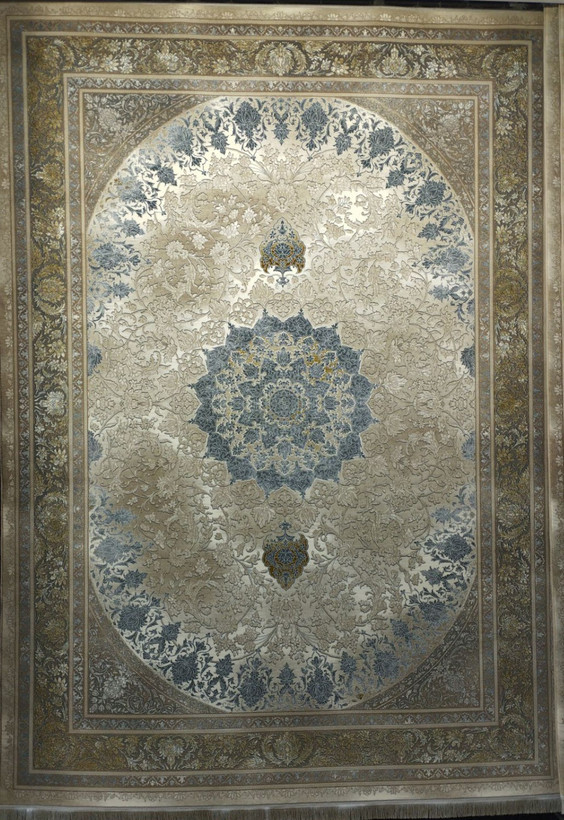 فرش ۷۰۰ شانه آکریلیک تراکم ۲۵۵۰ نقشه فلورانس ترنج