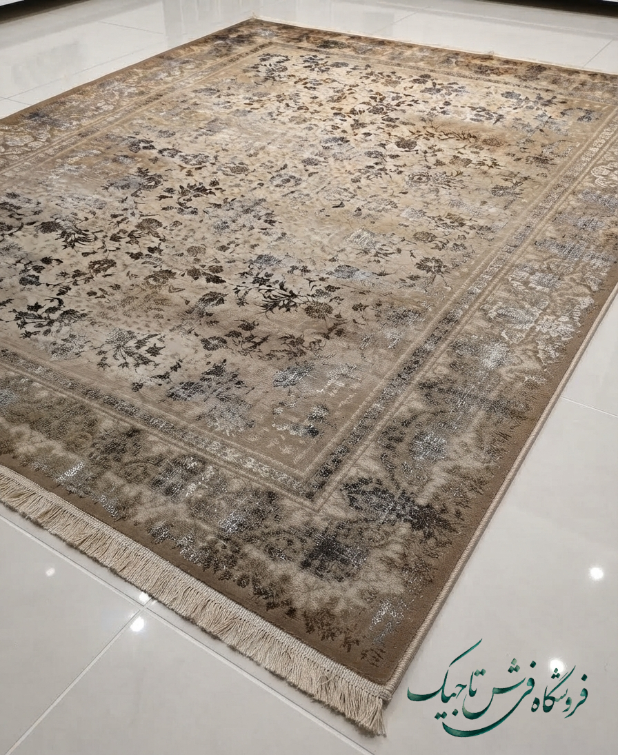 فرش ۷۰۰ شانه آکریلیک تراکم ۲۵۵۰ نقشه آرمیس وینتج