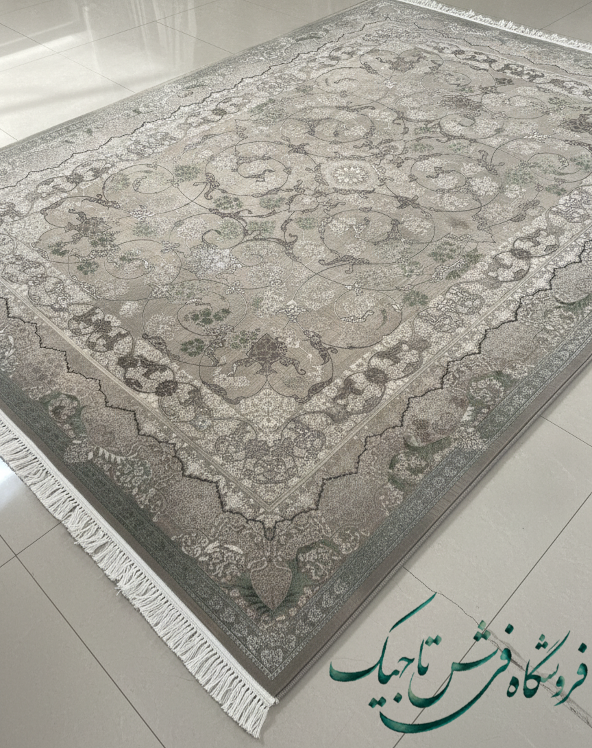 فرش 1200 شانه آکریلیک تراکم  ۳۶۰۰ نقشه سپیدار وینتج